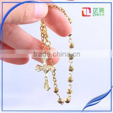 yiwu cordial gold paint rosary beads