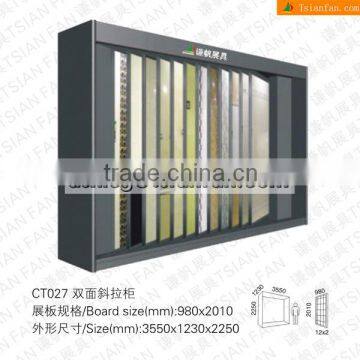 ceramic tiles showroom display racks stands/metal display design for tiles CT027