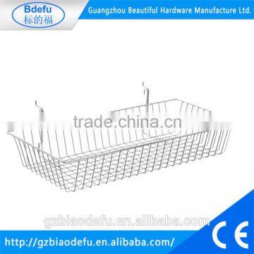 chrome wire basket for grid mesh panels