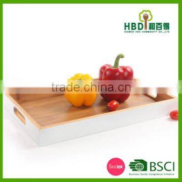 Lacquered Bamboo Wooden Serving Tray for Sale photo-6