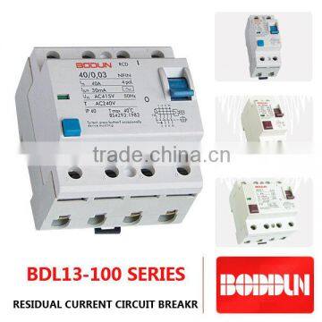 BDL13N-100 NEW ID 4P ELCB 63A RCCB EARTH LEAKAGE CIRCUIT BREAKER