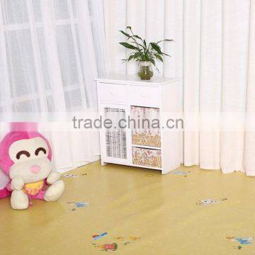 More patterns PET Shinning surface PVC plastic flooring roll for indoor use