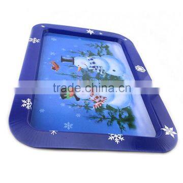 Custom cheap metal tray/ Rectangular tin tray
