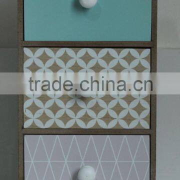 colorful and popular decorative wooden drawer