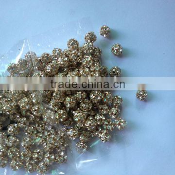 jewelry accessories 6mm 8mm 10mm ROSE GOLD rhinestone balls