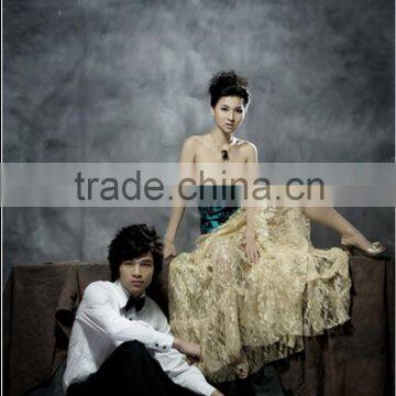 3 x 3 Meters Hand Painted Wedding Muslin Backdrop For Photograph Studio