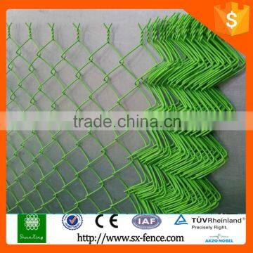 Galvanized iron wire PVC Coated Chain Link Fence Factory