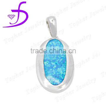 2016 silver opal pendant wholesale jewelry