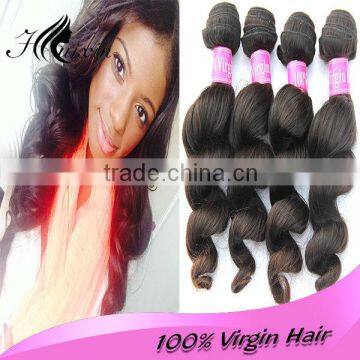 2014 hot selling unprocessed factory price wholesale virgin peruvian loose wave hair