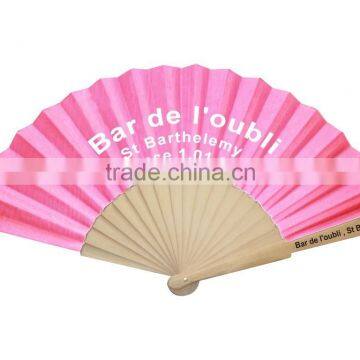 2014 new product advertising/promotion paper/fabric lady hand fan