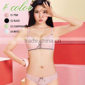 Hot sale young girl sexy bra set lingerie, new design young girls bra panty