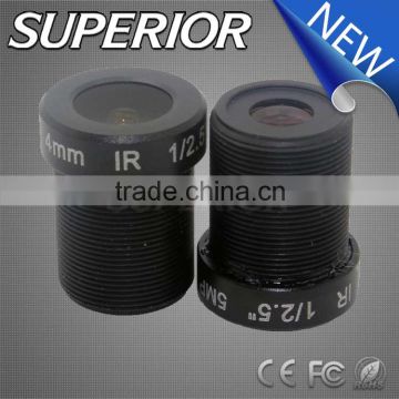 4mm fixed mini ir board lens with 1/2.5" format for ip camera