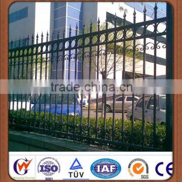 Wrought iron and steel fence railing for sale