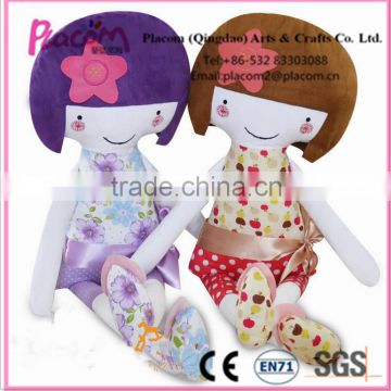 2016 Hot selling Creative Cute Fashion Girl gifts and toys Customize Wholesale Cheap Plush toy doll