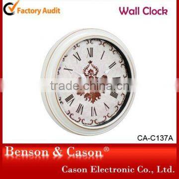 Classical Fashion plastic Wall Clock With Roud Shape