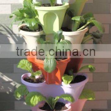 vertical garden flower pots