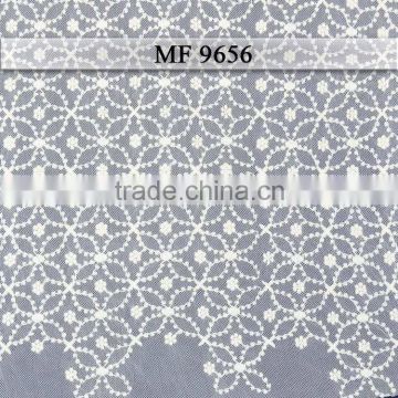 2016 Fashion Mint Green Cotton Embroidery Lace Fabric