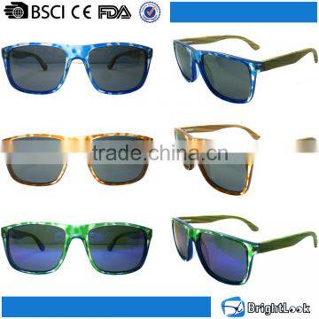 Cheap men cool custom designer shape fashion engraved handmade bamboo leg polarized wooden sunglasses china