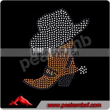 Sparking Lead-Free Cowboy Rhinestone Mesh For Shirts