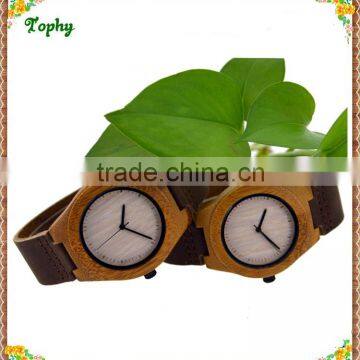 2016 Luxury Custom Leather Wrist Watch Gift Wood for lady Watch wholesales