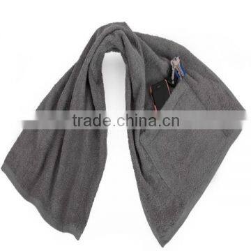 Zip Pocket Sport Towel With Customized Logo photo-5