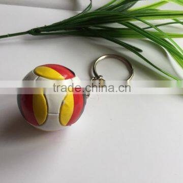 2016 Olymplic Games PVC Soccer Keychain, Germany Flag Football Keychain