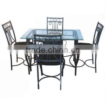 Special style glass dining room table set