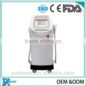 Multifunction 4 handles E-light Yag laser RF Black carbon hair removal machine