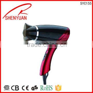 new Injection body Foldable Household hair dryer over-heating protection dual voltage