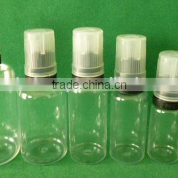 15ml small PET e-liquid bottle with childprooof evident cap