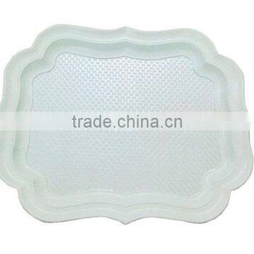 GRS white plastic serving tray