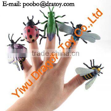 Funny toy plastic insect small finger puppet