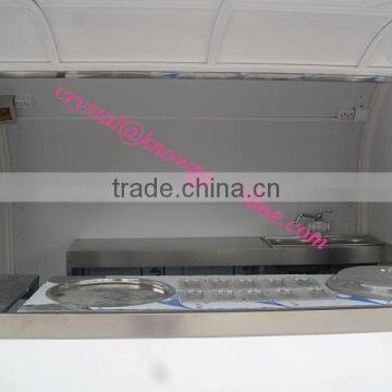 Mobile Catering Van Crepe Kiosk Mobile Fried Ice Cream Cart photo-2
