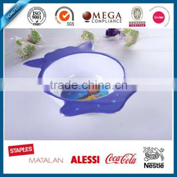 durable melamine bowl with decal for children