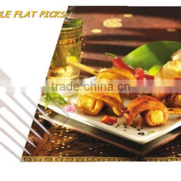 Nature bamboo materials double fork with logo for food