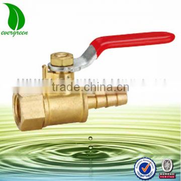 Miniature brass ball valves with steel handle