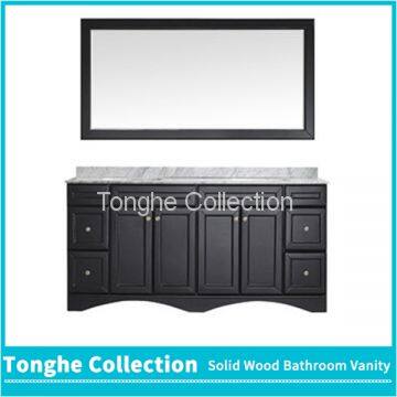 Tonghe Collection Freestanding Bathroom Vanity Cabinet Carrera Marble Top photo-4