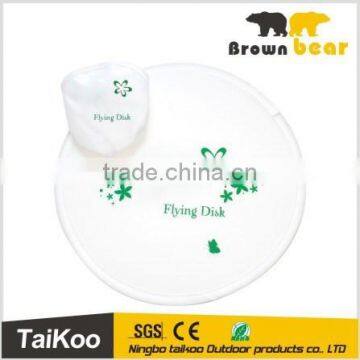 promotion folding cloth frisbee with custom logo