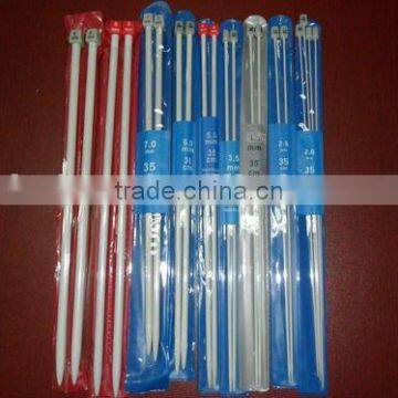 Single Point 35cm Length Aluminum Knitting Needles