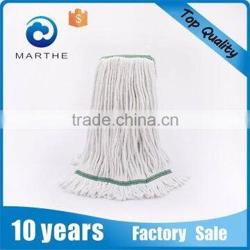 20oz bleached white cotton, loop end Wet mop head