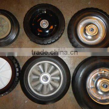profession supply plastic/steel rim solid wheel 8*1.75