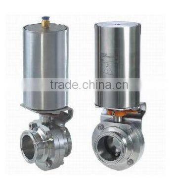 Popular Tri-clamp Connection Electric/penumatic Butterfly Valve photo-3