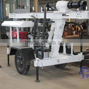 HF120W 120m Water Well Trailer Mounted Drilling Rig , Cheap Water Well Drilling Rig photo-2