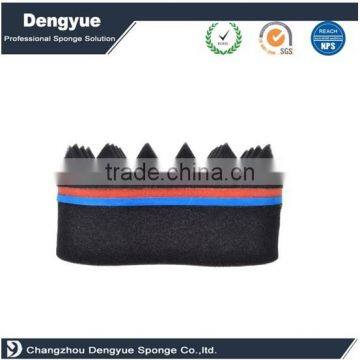 Magic Barber Pyramid Shape Hair Twist Sponge With PVC Bag Case Packed photo-3