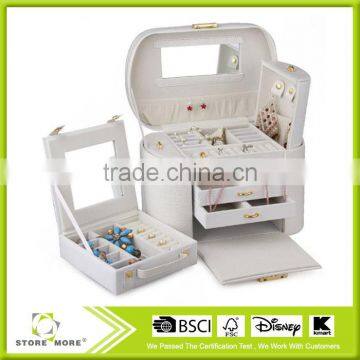 New Products!STORE MORE Red Leather Jewelry Box ,Box for Jewelry photo-5