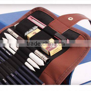 Factory Wholesale 72 Colored Pencil Roll Up Bag Canvas Pencil Wrap photo-2
