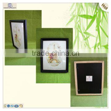 whosale wall hanging painted engraved wooden photo frame