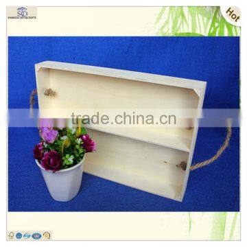 Super Large Fsc Certified 2 Grids Compartments Wooden Tray photo-4