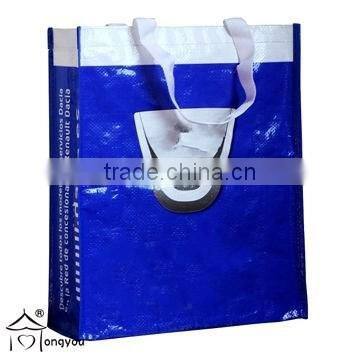 laminated PP woven shopping tote bag