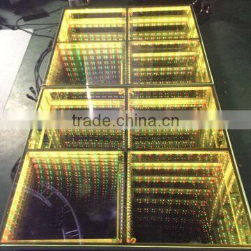 Wedding Club Party RGB Emitting Certification 3D LED Dance Floor photo-3